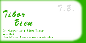 tibor bien business card